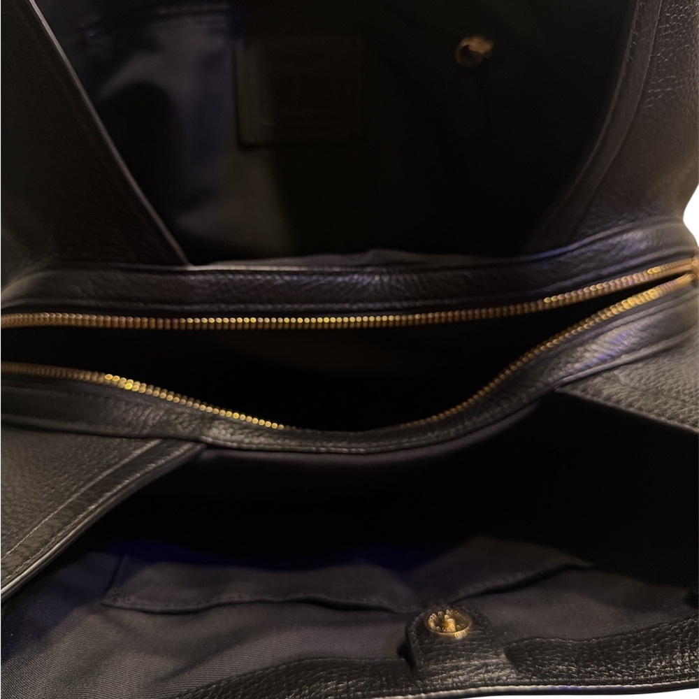 Coach Black Leather Shoulder Bag - Picture 3 of 5
